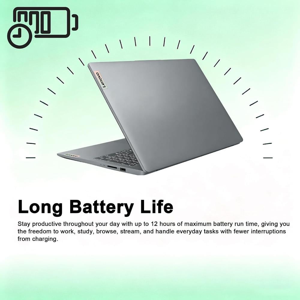 LAPTOP NOTEBOOK LENOVO IDEAPAD SLIM 3I INTEL N355 8GB 128GB UFS 15.6 FHD W11 | GRIS - 6