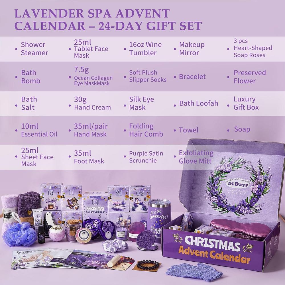 CALENDARIO DE ADVIENTO 2026 24 DÍAS PARA MUJER LAVANDA - 2