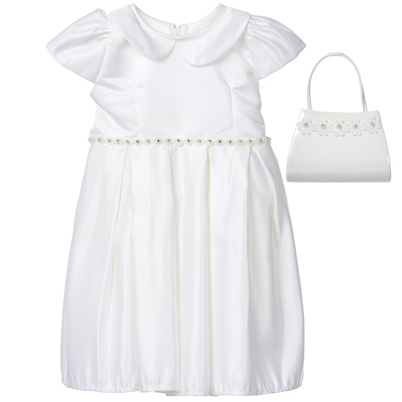 VESTIDO MAXI NIÑA LIMA FASHION KIDS BLANCO BAUTIZO ALMA - 1