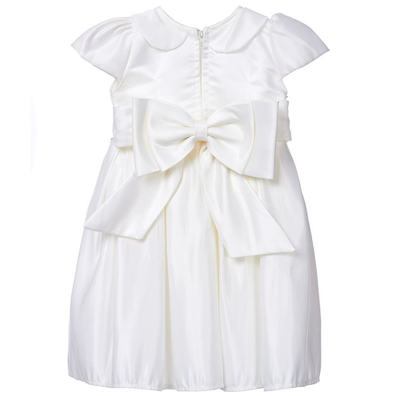 VESTIDO MAXI NIÑA LIMA FASHION KIDS BLANCO BAUTIZO ALMA - 2