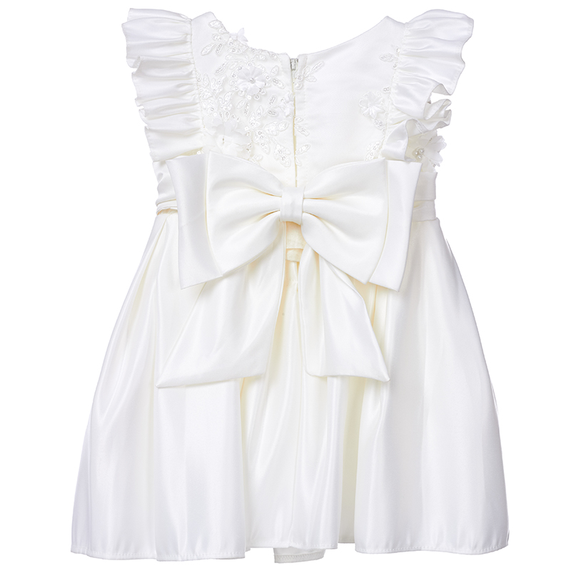 VESTIDO MAXI NIÑA LIMA FASHION KIDS BLANCO BAUTIZO PALOMA - 2