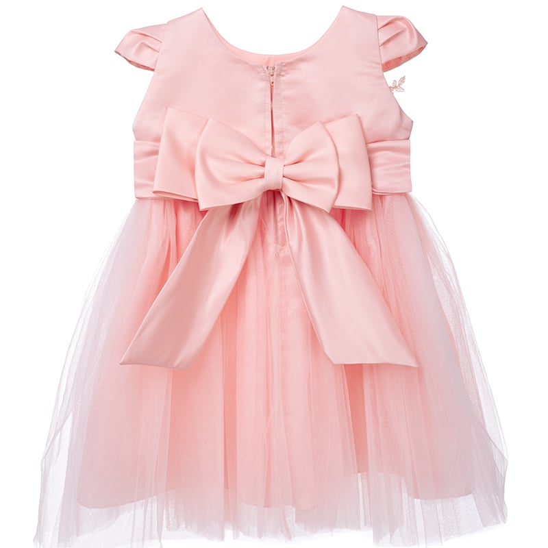 VESTIDO MIDI NIÑA LIMA FASHION KIDS CORAL AGUA ROSA QUARZO PRECIOSA - 3