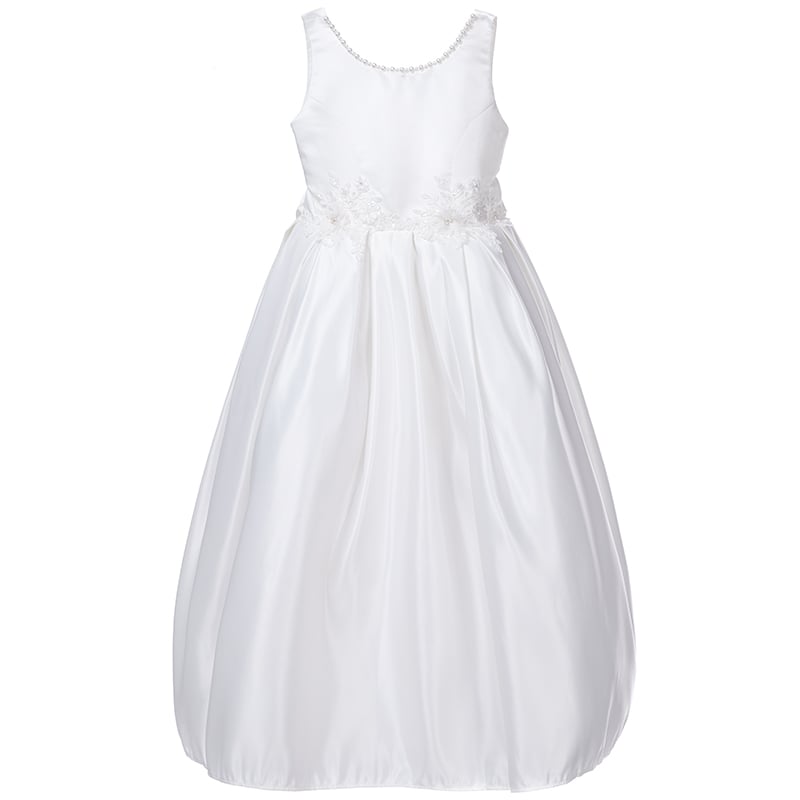 VESTIDO MAXI NIÑA LIMA FASHION KIDS BLANCO CISNE - 1