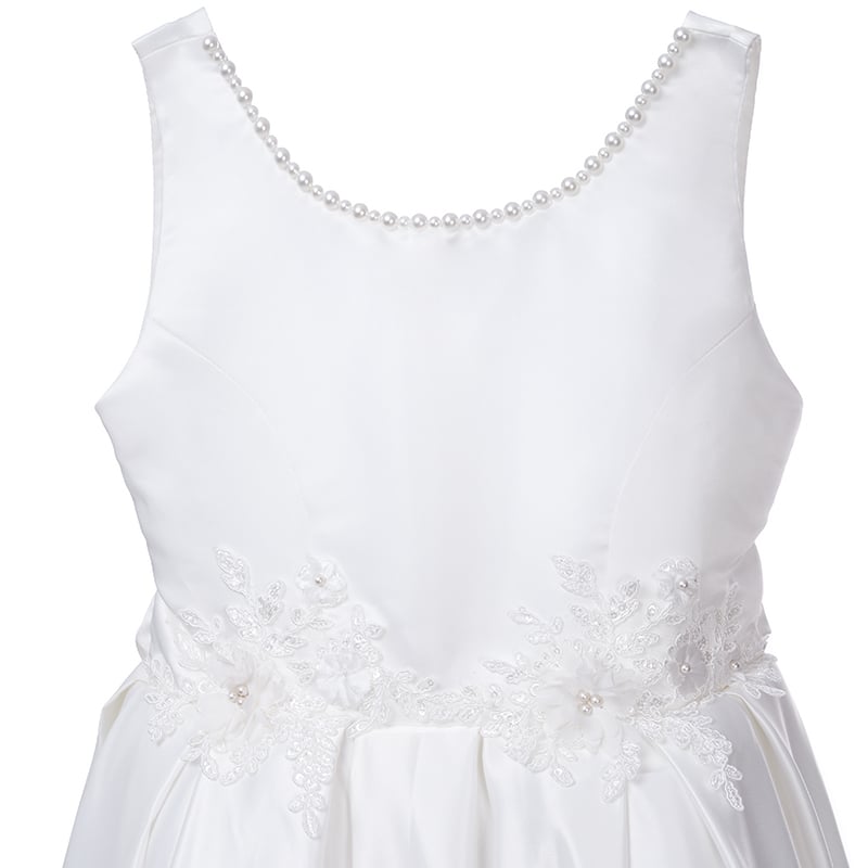 VESTIDO MAXI NIÑA LIMA FASHION KIDS BLANCO CISNE - 3