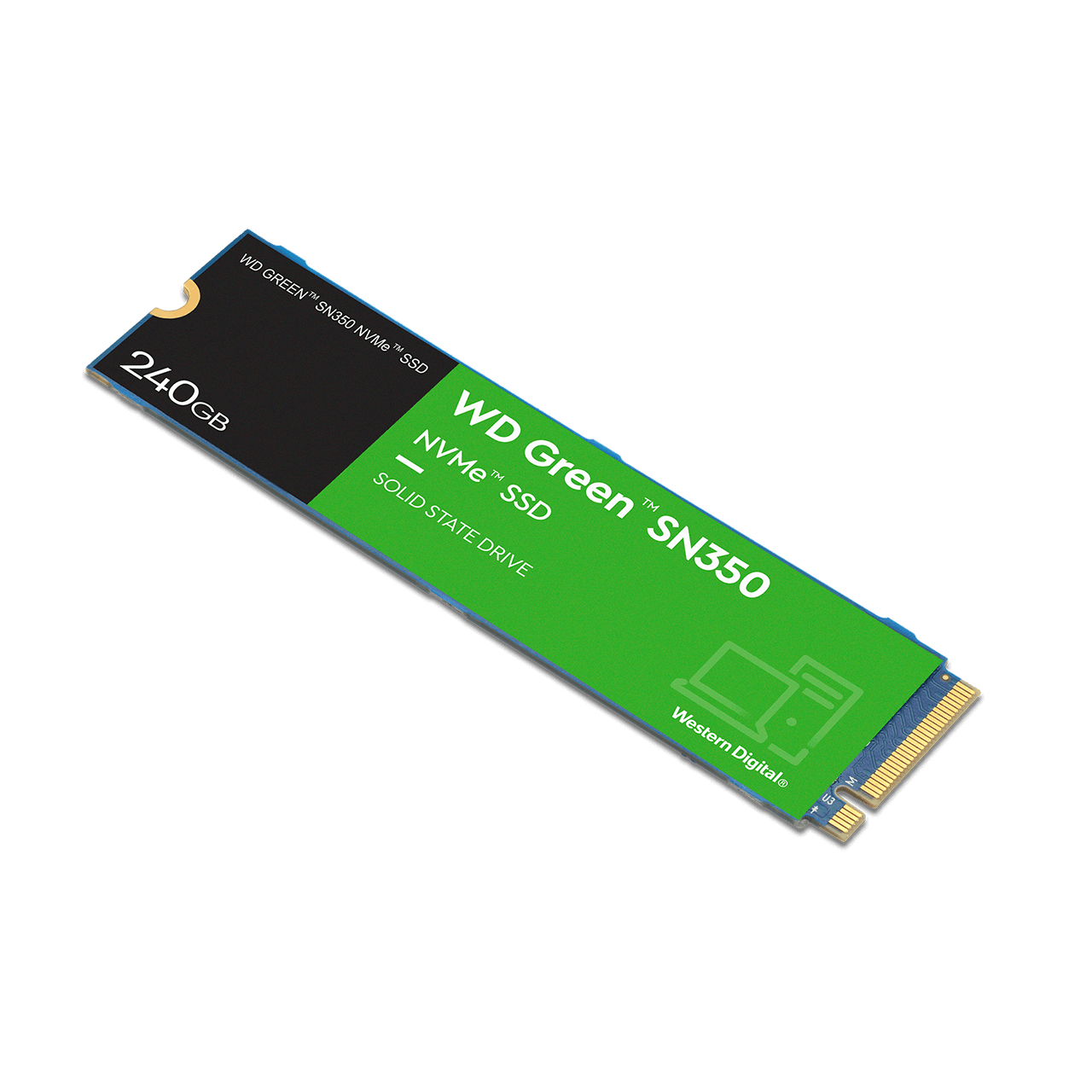 DISCO SSD WD GREEN 2TB SN350 NVME M2 2280 PCIE GEN3 - 1