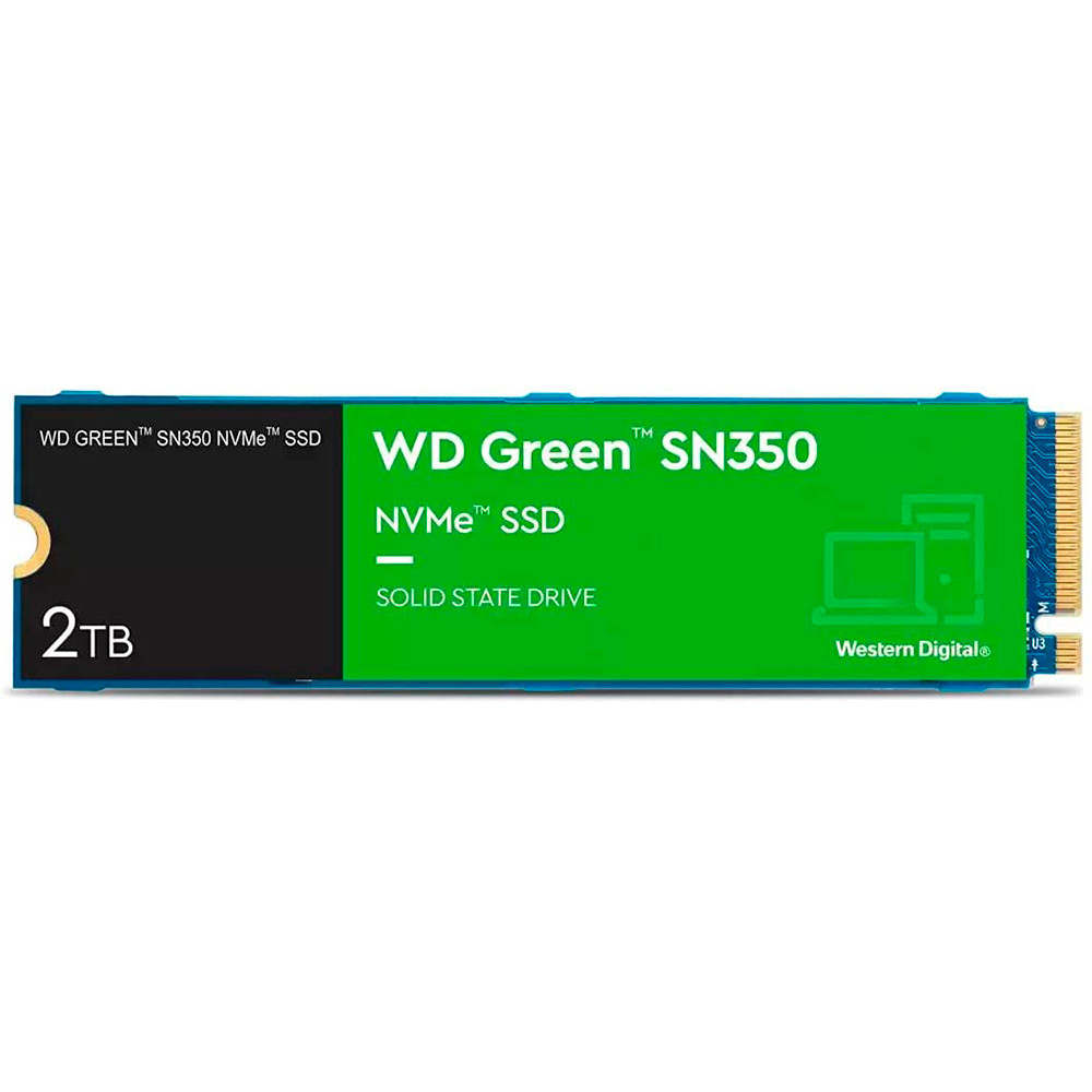 DISCO SSD WD GREEN 2TB SN350 NVME M2 2280 PCIE GEN3 - 3