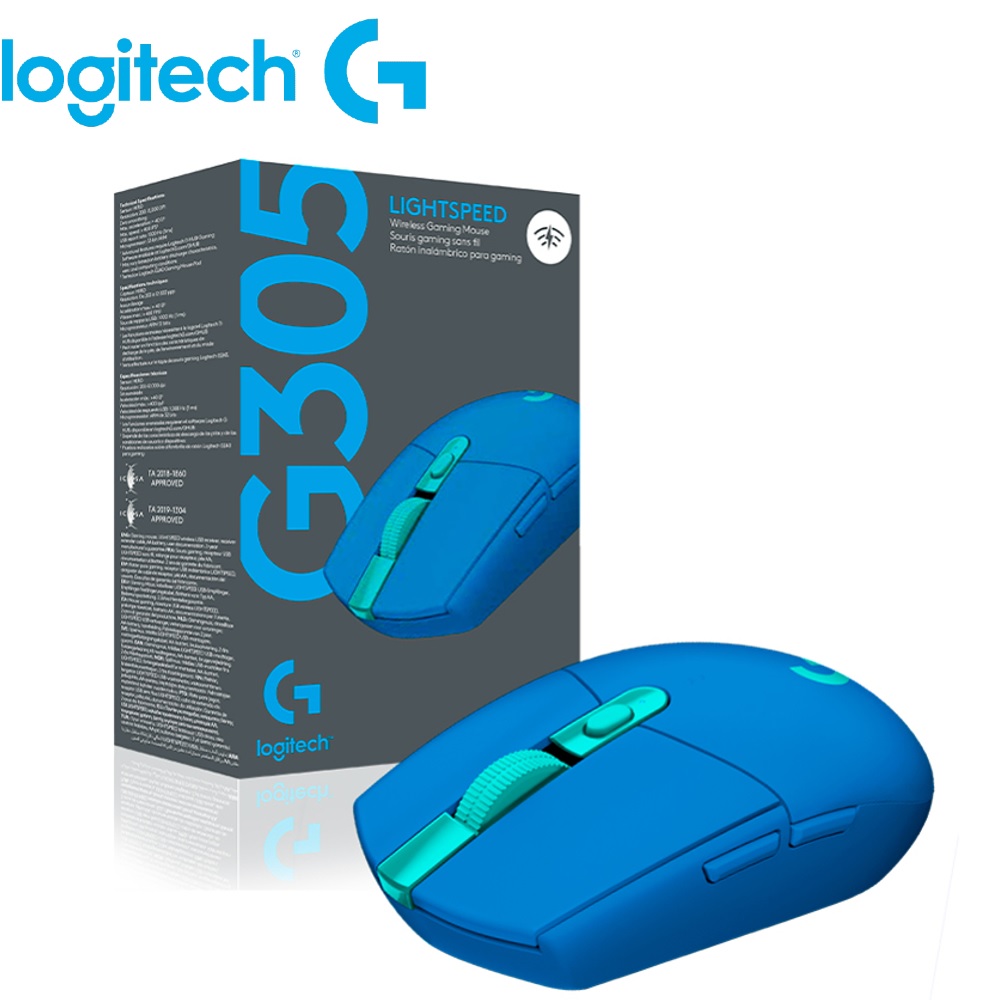 MOUSE GAMER INALÁMBRICO LOGITECH G305 AZUL LIGHTSPEED WIRELESS OPTICO 910-006012 - 1