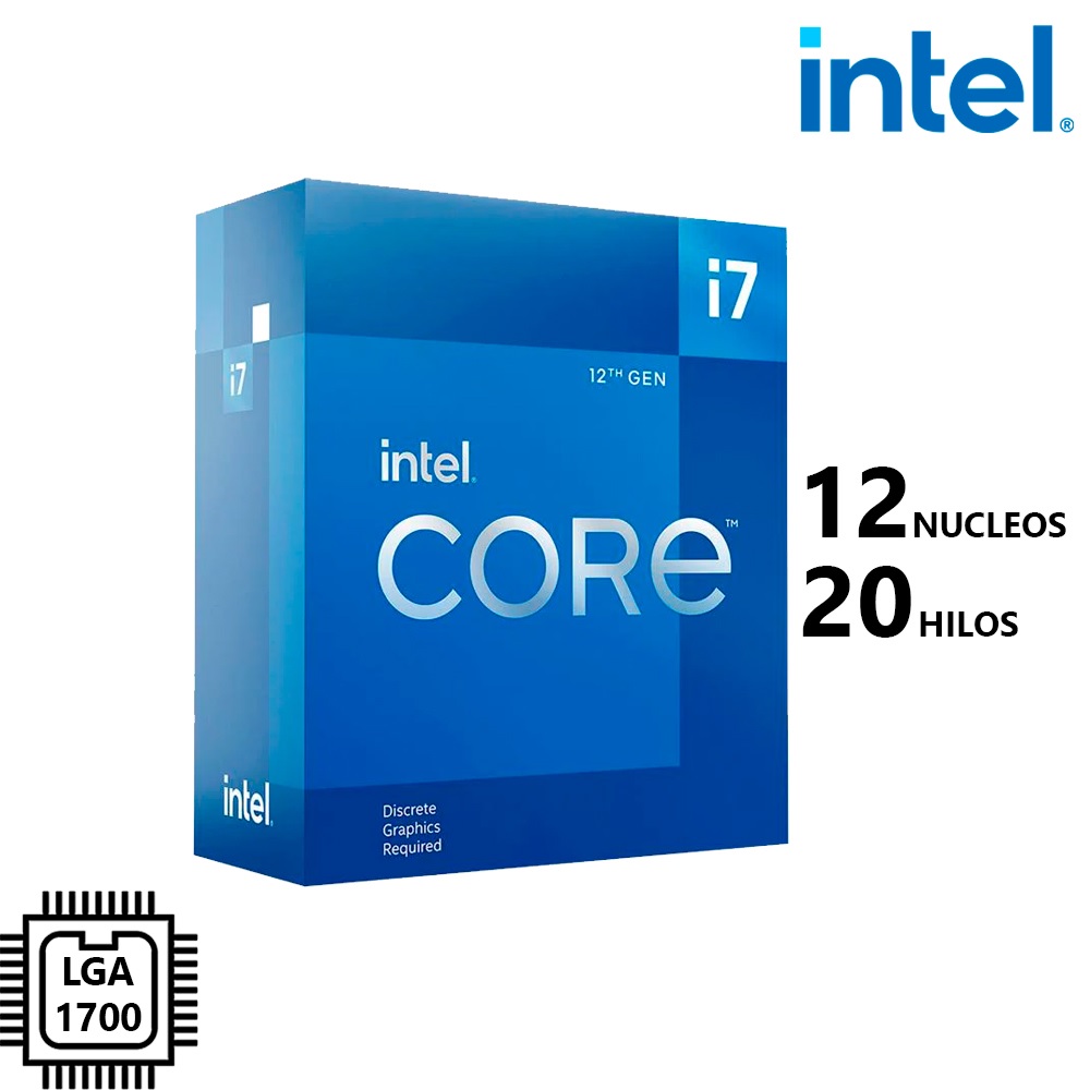 PROCESADOR INTEL CORE I7 12700F 2.10GHZ-4.90GHZ 12 NUCLEOS LGA1700 - 1