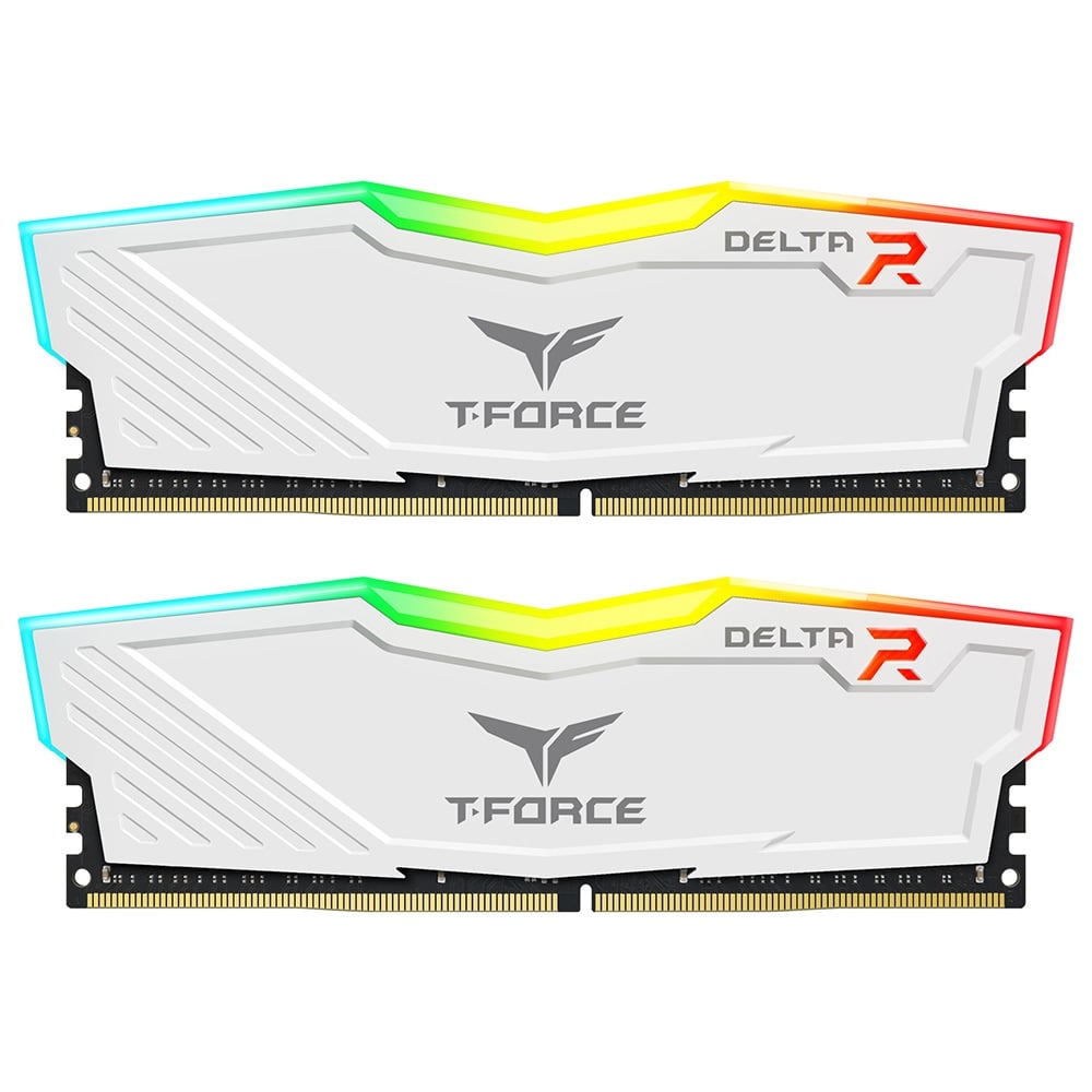 MEMORIA RAM TEAMGROUP T-FORCE DELTA RGB 16GB DDR4 3600MHZ CL18 BLANCO - 1