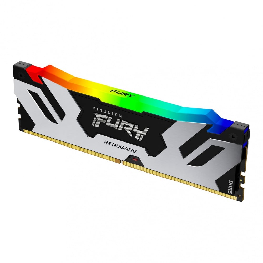 MEMORIA RAM KINGSTON FURY RENEGADE RGB 32GB DDR5 6400MHZ CL32 PLATA - 1