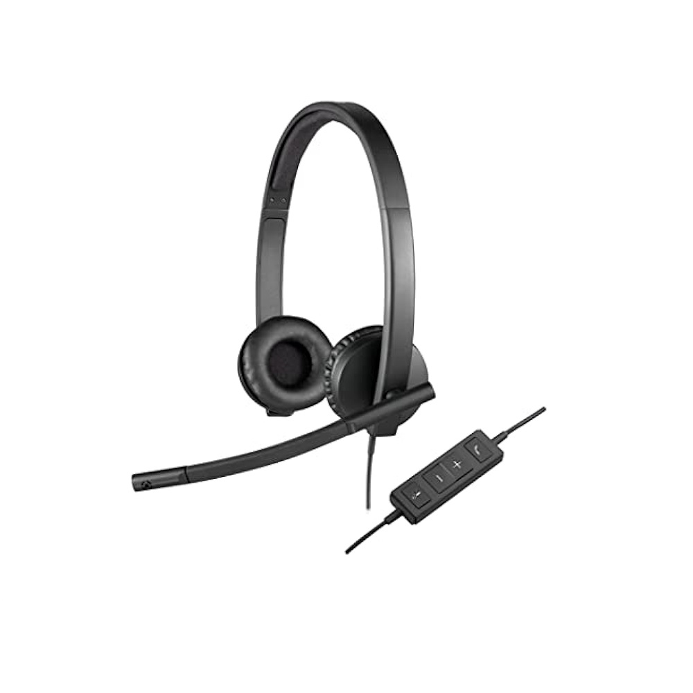 AUDIFONOS LOGITECH H570E STEREO NEGRO CABLEADO USB CANCELACION RUIDO - 3