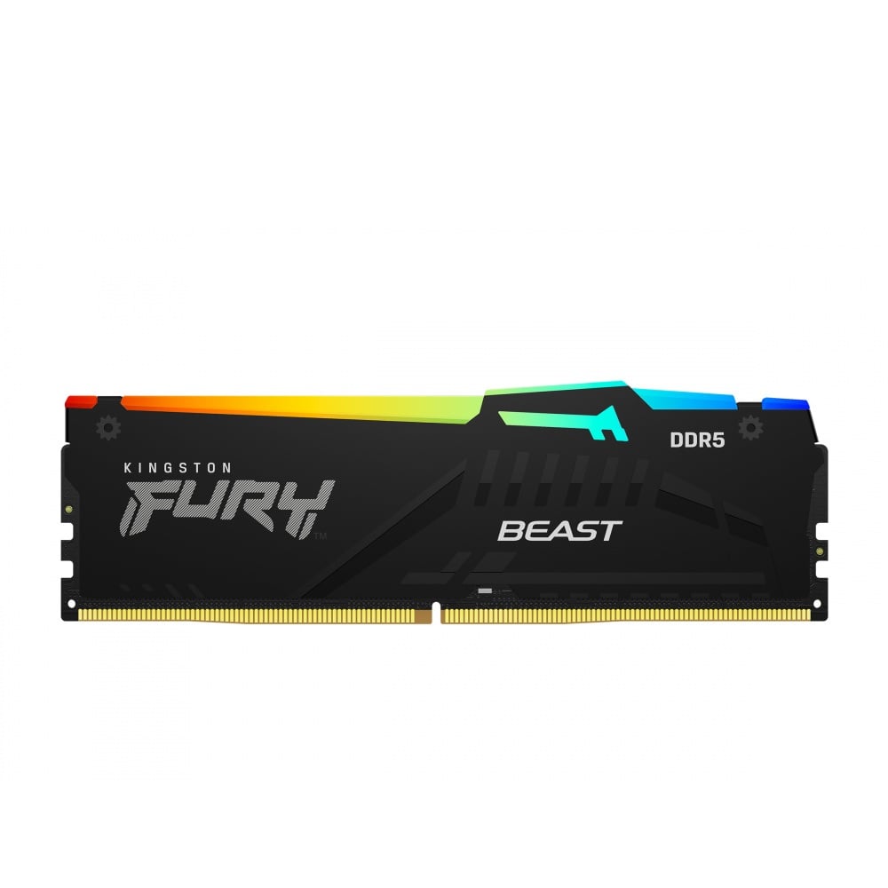 MEMORIA RAM KINGSTON FURY BEAST 16GB RGB DDR5 6400MHZ CL32 DIMM - 2