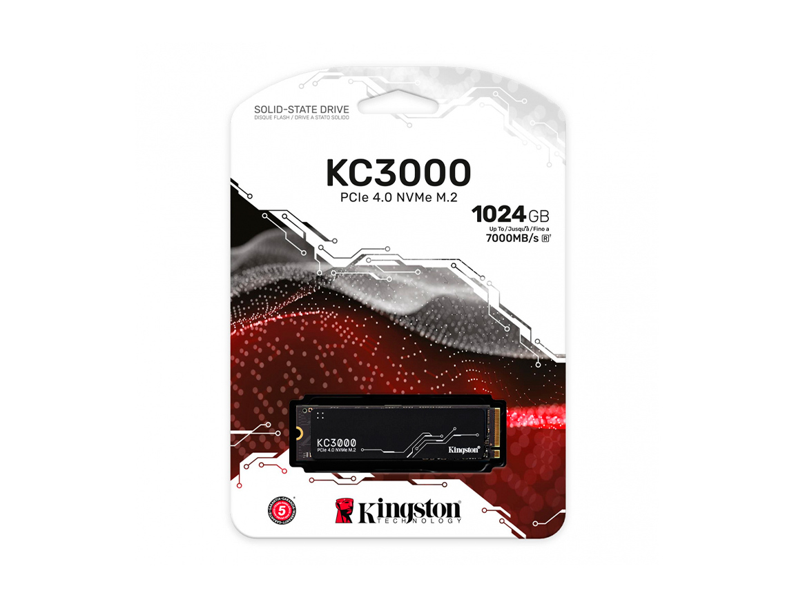 SSD INTERNO KINGSTON SKC3000 1024GB M2 2280 NVME PCIE 4.0 SKC3000S/1024G - 1