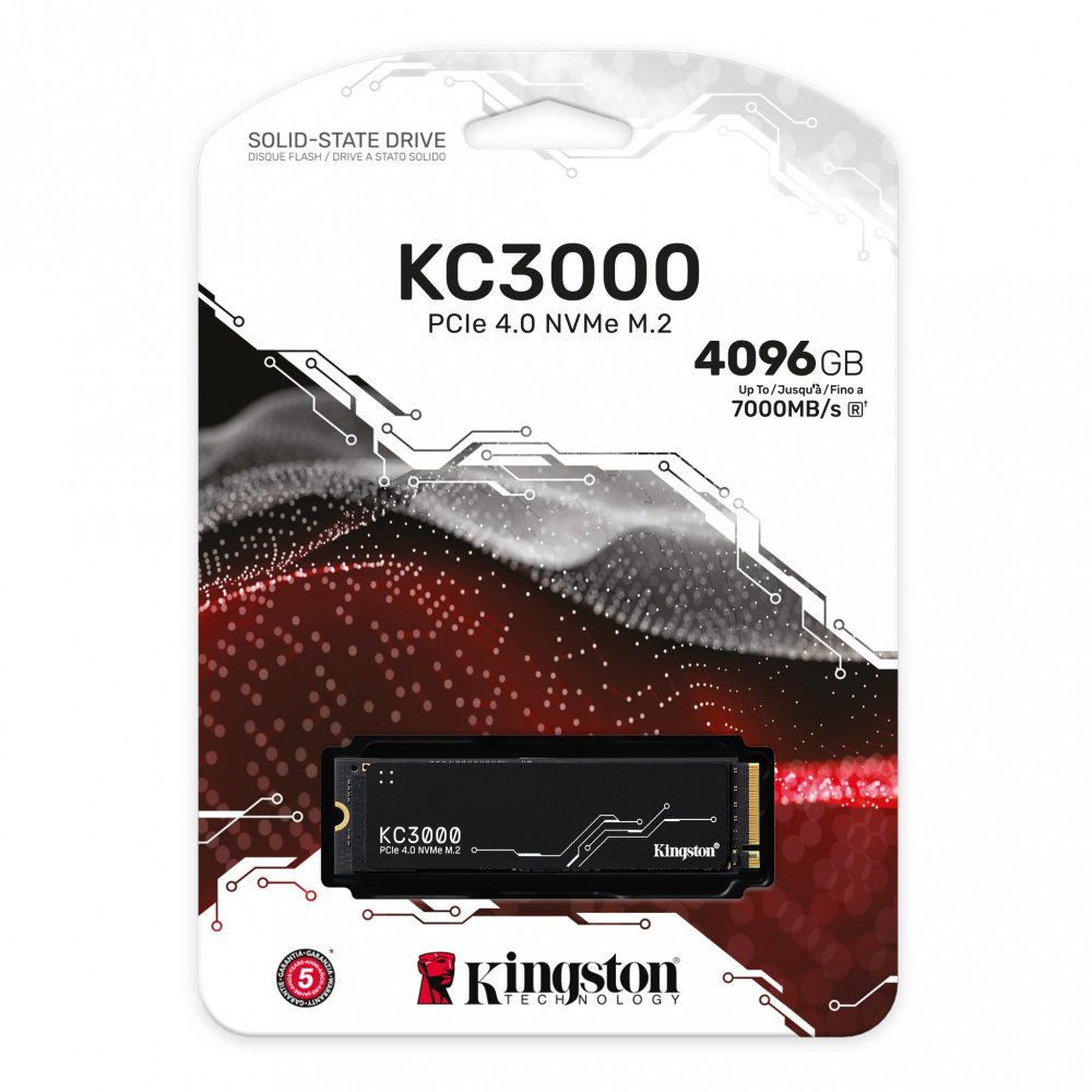 DISCO SÓLIDO SSD KINGSTON KC3000 4096GB M2 2280 PCIE 4.0 SKC3000D/4096G - 3