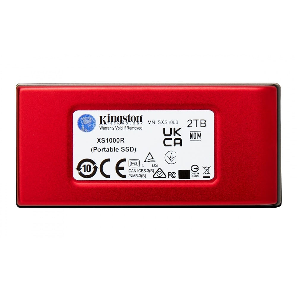 DISCO SSD KINGSTON XS1000 2TB ROJO EXTERNO USB-C 3.2 SXS1000R/2000G - 2