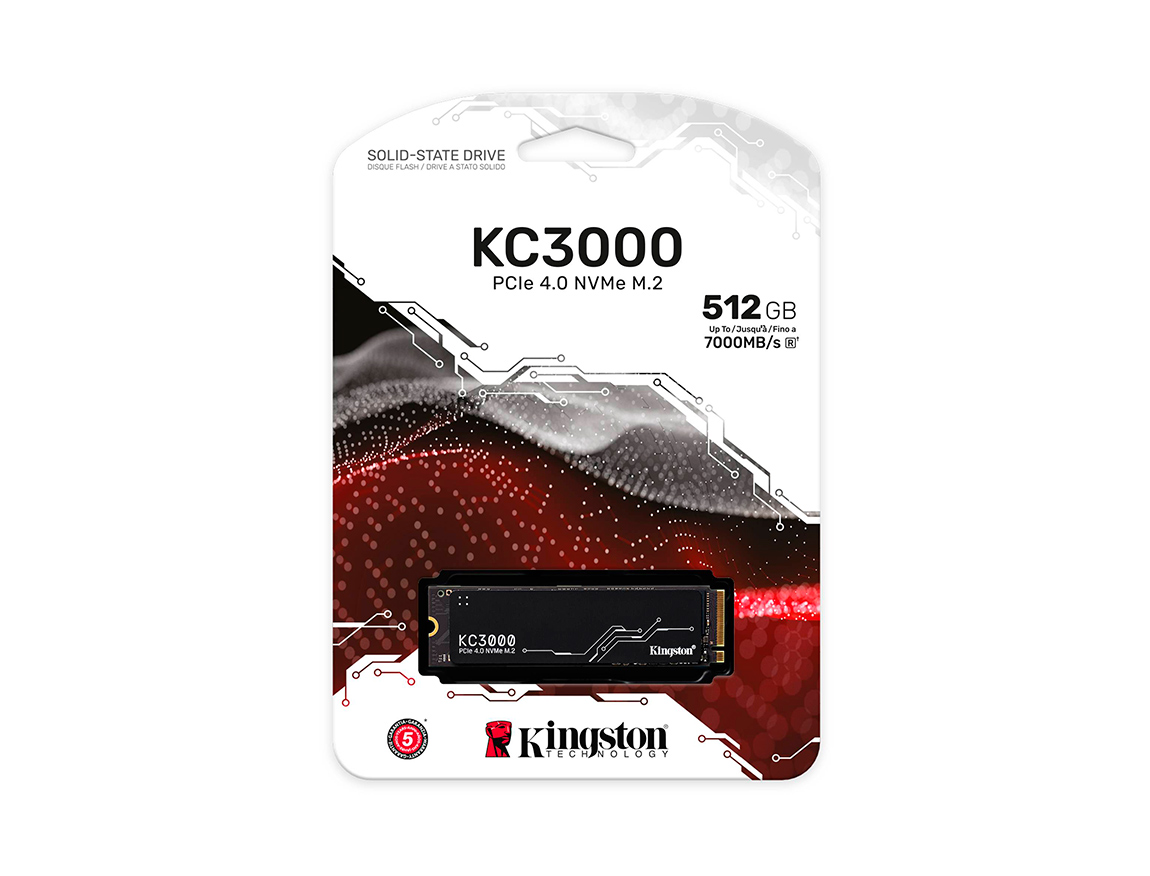 SSD INTERNO KINGSTON SKC3000 512GB M2 2280 NVME PCIE 4.0 SKC3000S/512G - 1