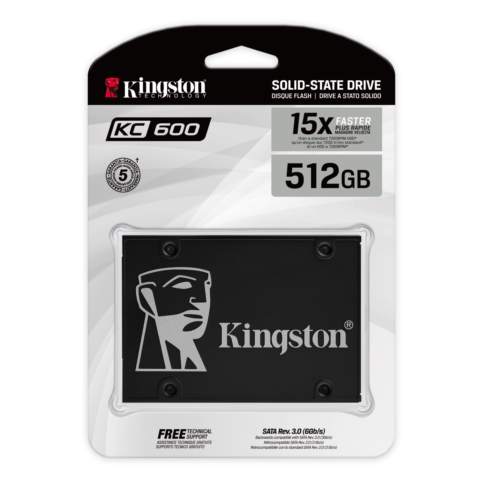 DISCO SOLIDO SSD KINGSTON SKC600 512GB SATA 2.5' SKC600/512G - 1