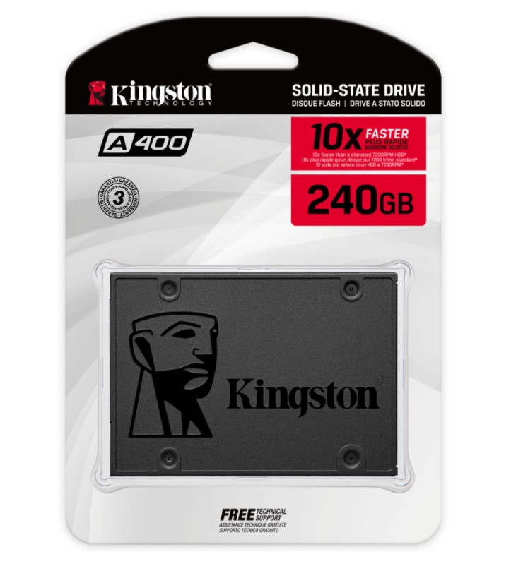 DISCO SOLIDO SSD KINGSTON A400 240GB SATA 2.5' SA400S37/240G - 1