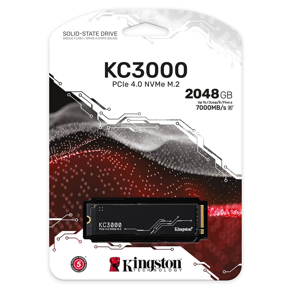 DISCO SOLIDO SSD INTERNO KINGSTON SKC3000 2TB M2 2280 PCIE 4.0 NVME SKC3000D/2048G - 1