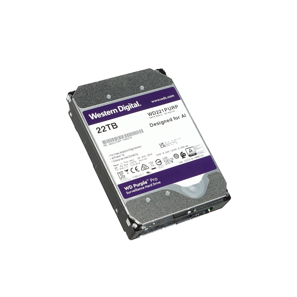 DISCO DURO WD PURPLE PRO 22TB VIDEOVIGILANCIA AI INTERNO 3.5 - 4