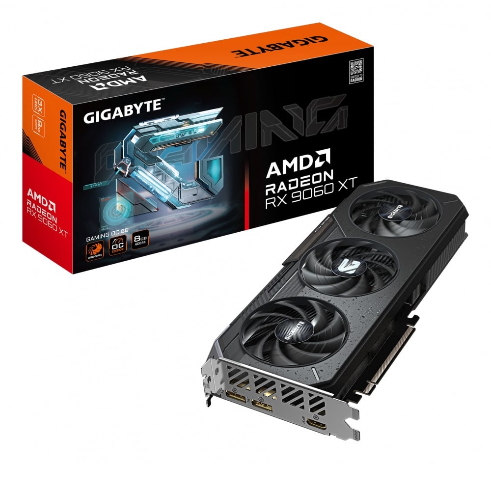 TARJETA DE VIDEO GIGABYTE AMD RADEON RX 9060 XT GAMING OC 8GB 128-BIT GDDR6 PCIE 5.0 - 1
