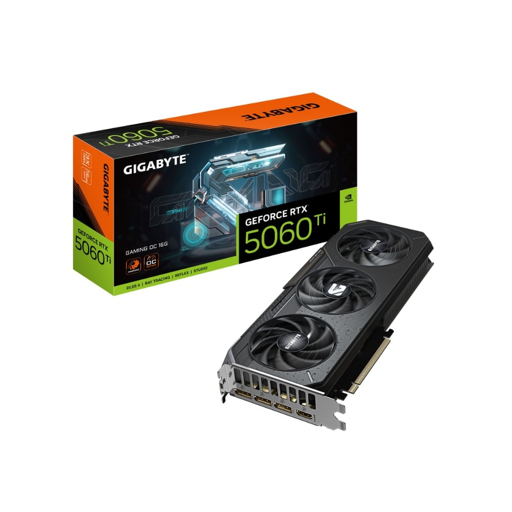 TARJETA DE VIDEO GIGABYTE GEFORCE RTX 5060 TI GAMING OC 8G 8GB GDDR7 PCIE 5.0 - 1