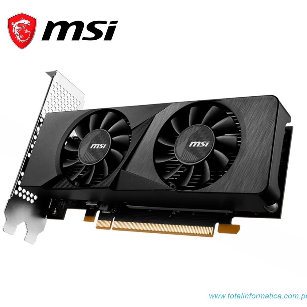 TARJETA DE VIDEO MSI GEFORCE RTX 3050 LP 6G OC 6GB GDDR6 PCIE 4.0 - 2