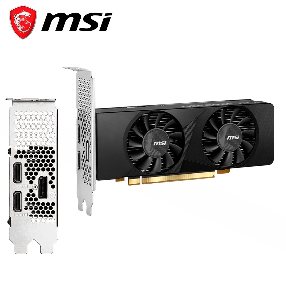 TARJETA DE VIDEO MSI GEFORCE RTX 3050 LP 6G OC 6GB GDDR6 PCIE 4.0 - 4