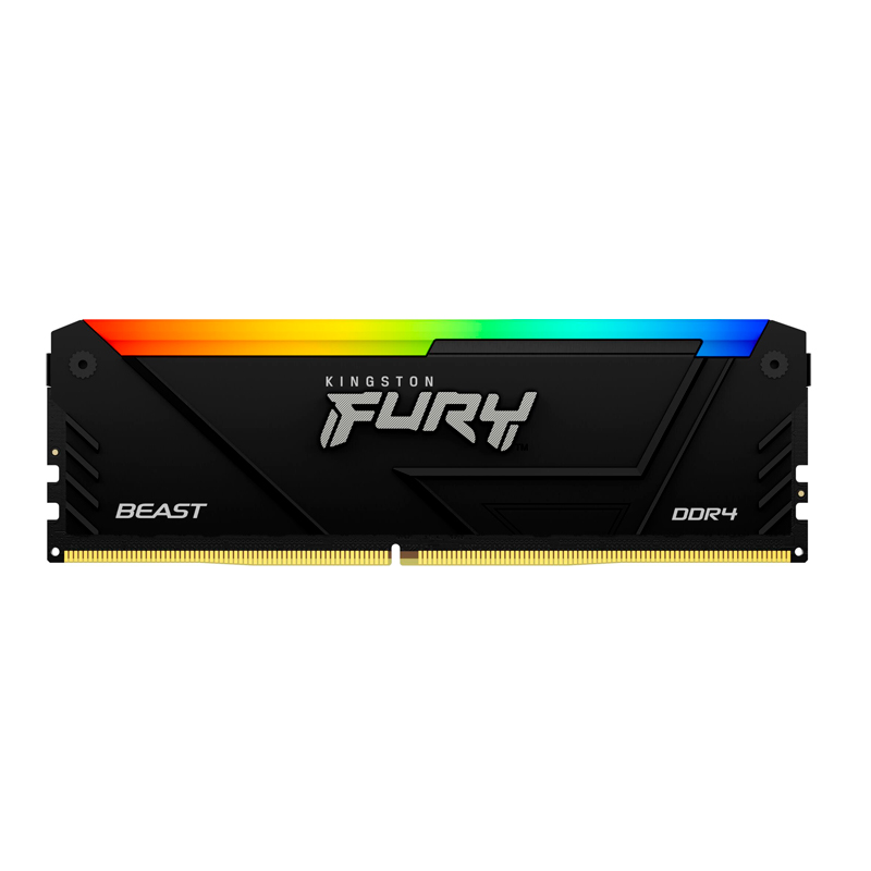 MEMORIA RAM KINGSTON FURY BEAST RGB 16GB DDR4 3600MHZ PC4-28800 CL18 - 1