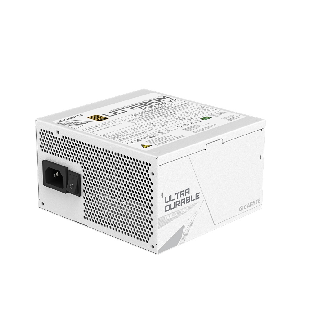 FUENTE DE PODER GIGABYTE 750W 80 PLUS GOLD ATX MODULAR BLANCO GP-UD750GM PG5 ICE - 2