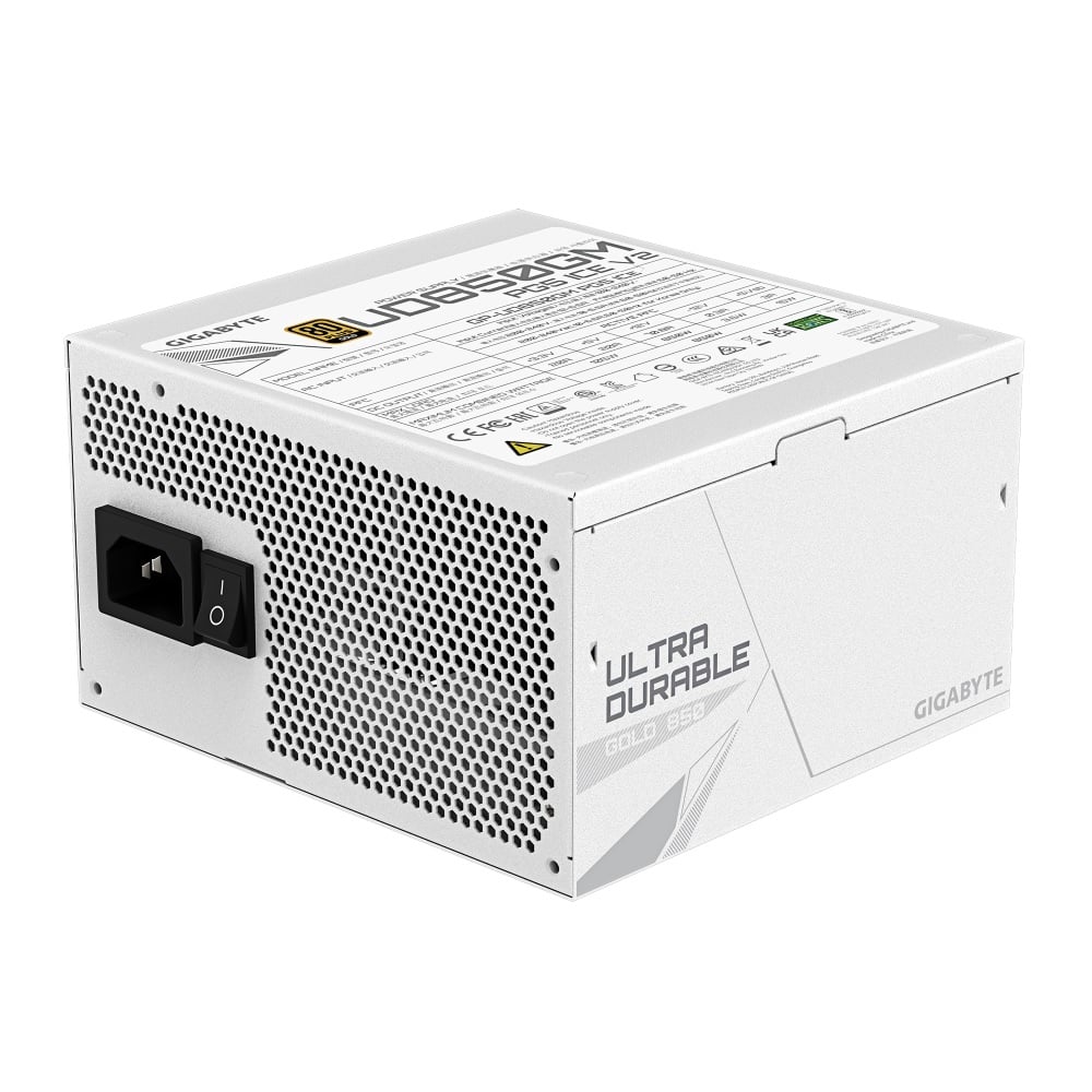 FUENTE DE PODER GIGABYTE UD850GM PG5 V2 ICE 850W 80 PLUS GOLD MODULAR ATX BLANCO - 2