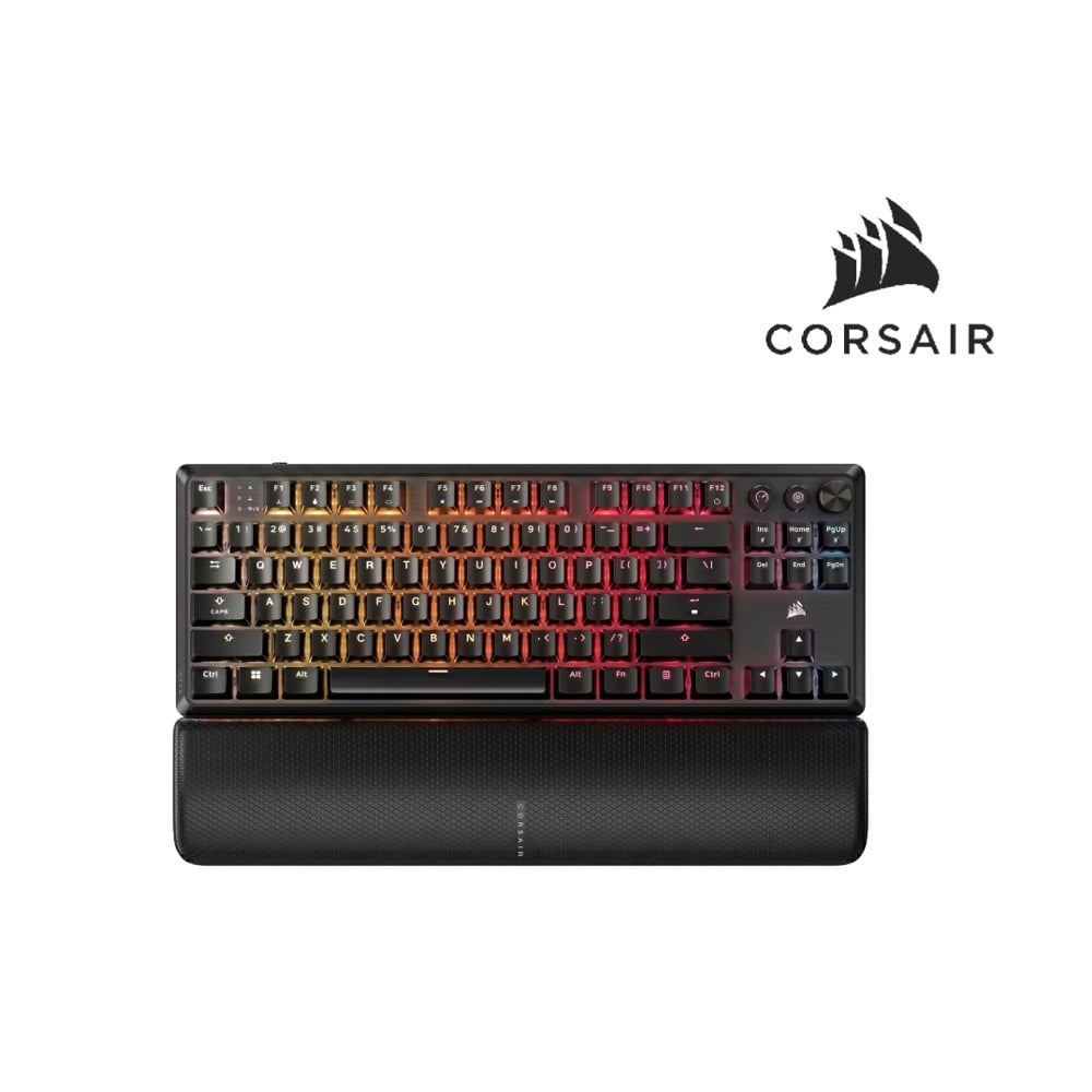 TECLADO MECANICO CORSAIR K70 CORE TKL WIRELESS RGB NEGRO REPOSAMUÑECAS 1000HZ - 4