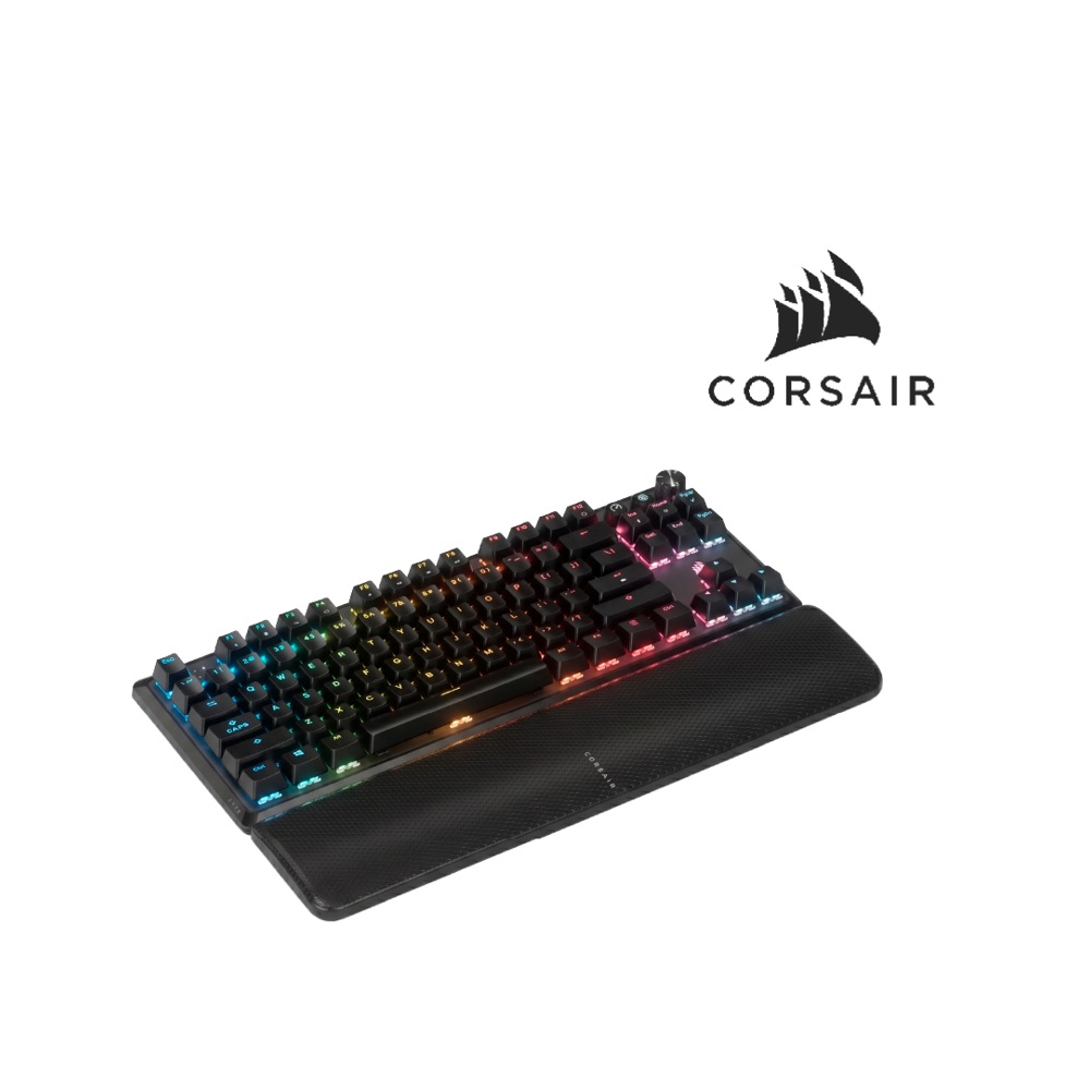 TECLADO MECANICO CORSAIR K70 CORE TKL WIRELESS RGB NEGRO REPOSAMUÑECAS 1000HZ - 5