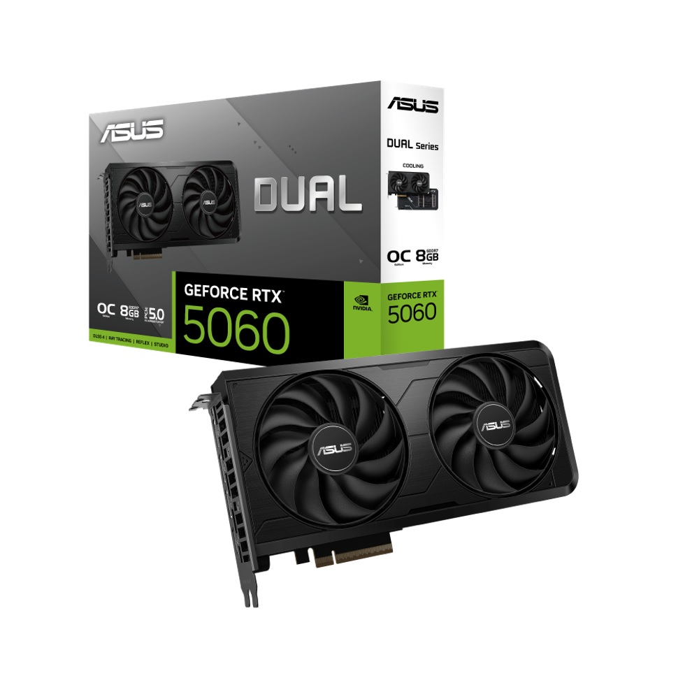 TARJETA DE VIDEO ASUS DUAL -RTX5060-O8G-EVO 8GB GDDR7 PCIE 5.0 - 6