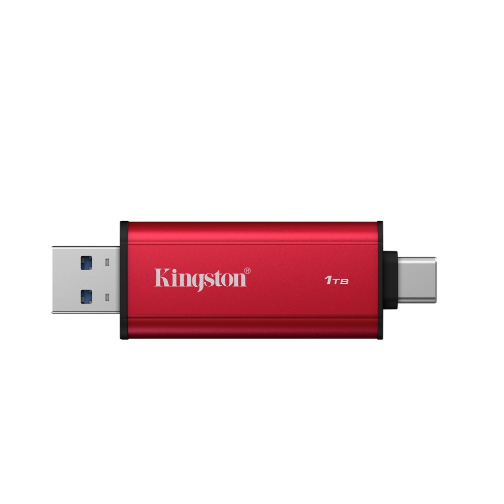 UNIDAD DE ESTADO SOLIDO DUAL PORTABLE KINGSTON 1TB ROJO USB-A USB-C SPSD/1TB - 2