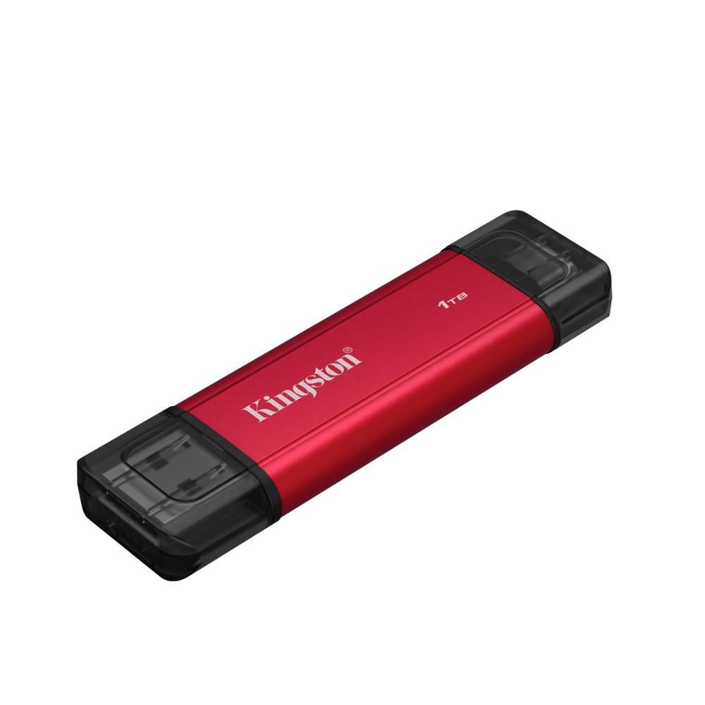 UNIDAD DE ESTADO SOLIDO DUAL PORTABLE KINGSTON 1TB ROJO USB-A USB-C SPSD/1TB - 3
