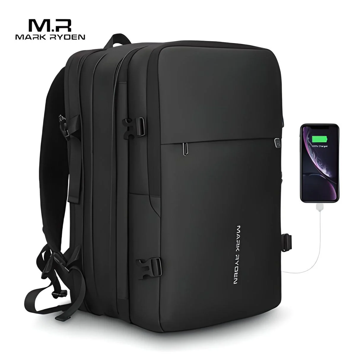 MOCHILA MARK RYDEN MODELO TRAVEL EXPANDIBLE MR8057 NEGRO - 1