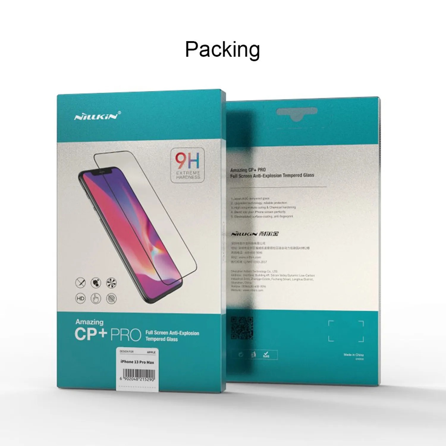 VIDRIO TEMPLADO NILLKIN CP+PRO - IPHONE 13 PRO MAX - 8