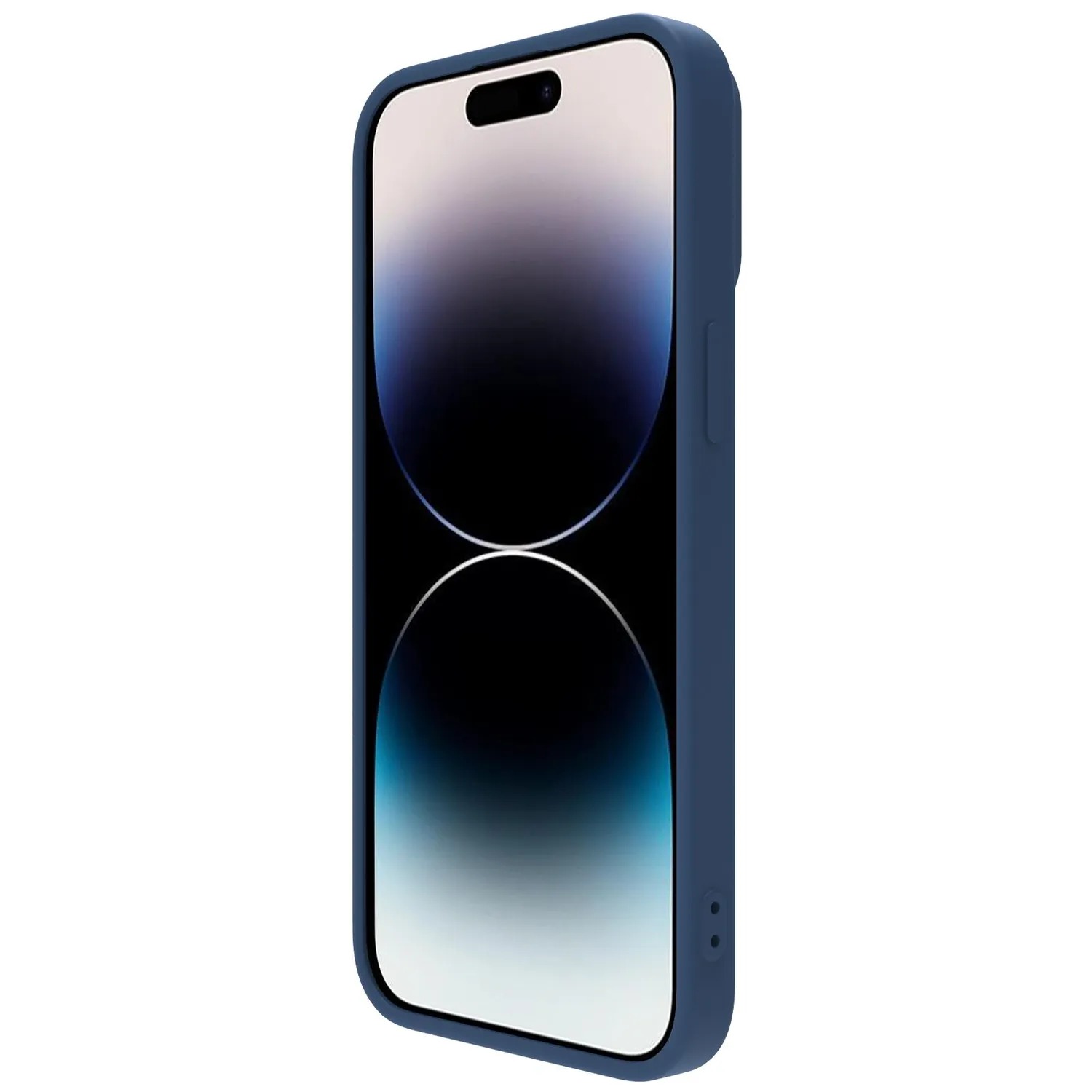 CASE NILLKIN SILICONE BLUE - IPHONE 14 PRO MAX (MAGSAFE) - 4