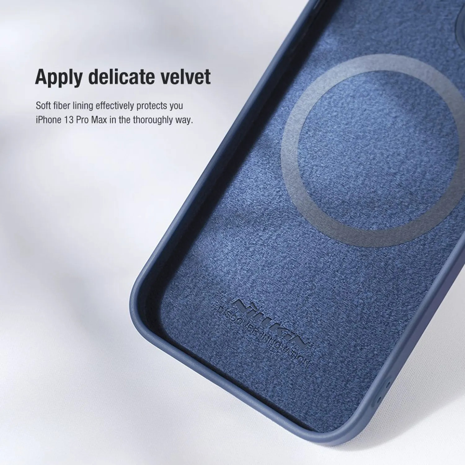 CASE NILLKIN SILICONE BLUE - IPHONE 14 PRO MAX (MAGSAFE) - 6