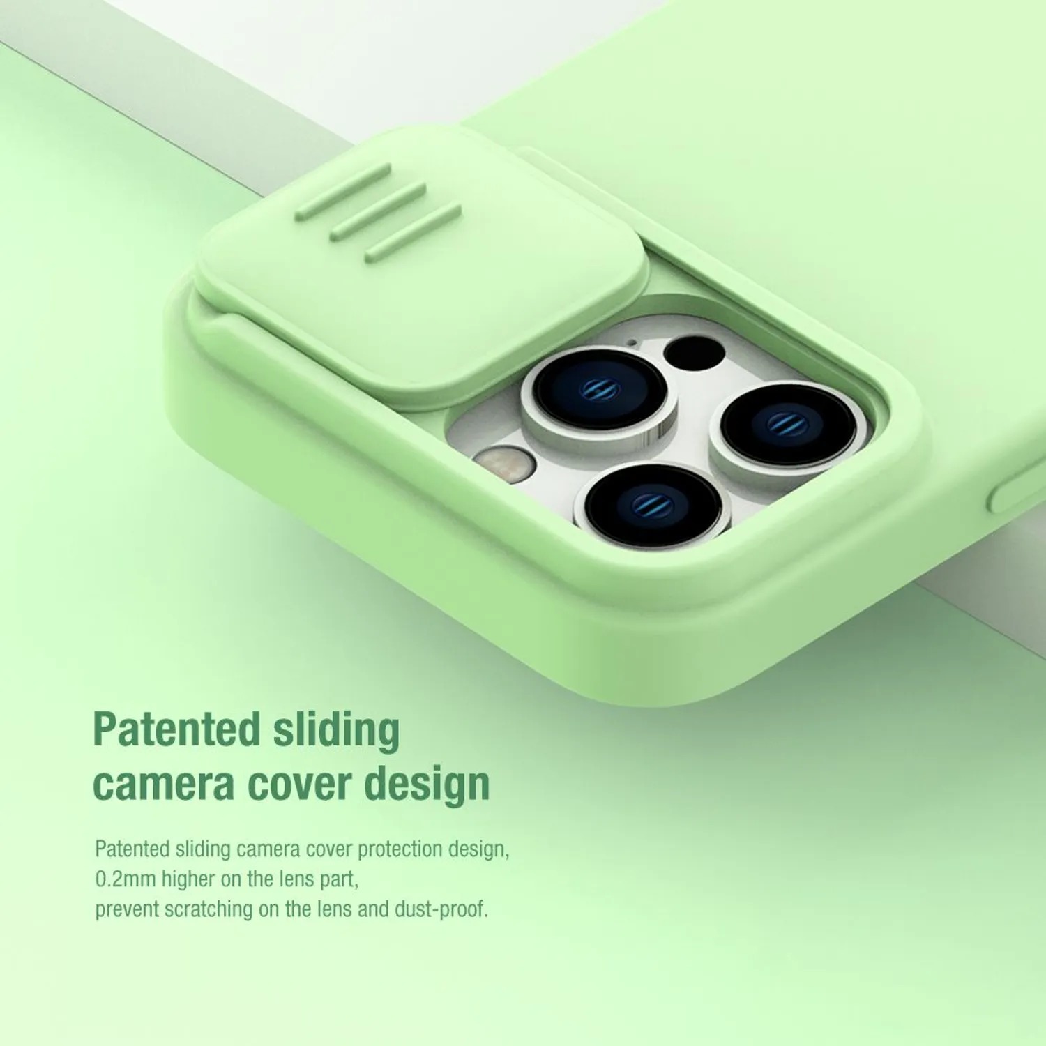 CASE NILLKIN SILICONE GREEN - IPHONE 14 PRO MAX (MAGSAFE) - 2