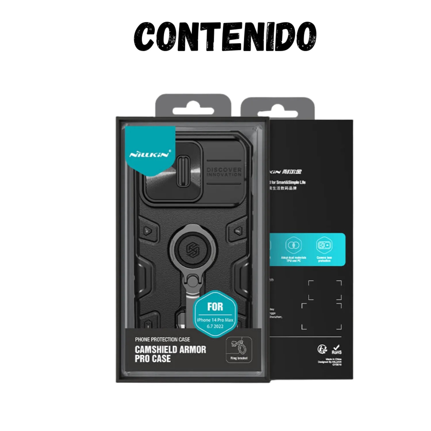 CASE NILLKIN ARMOR BLACK - IPHONE 14 PRO MAX - 8