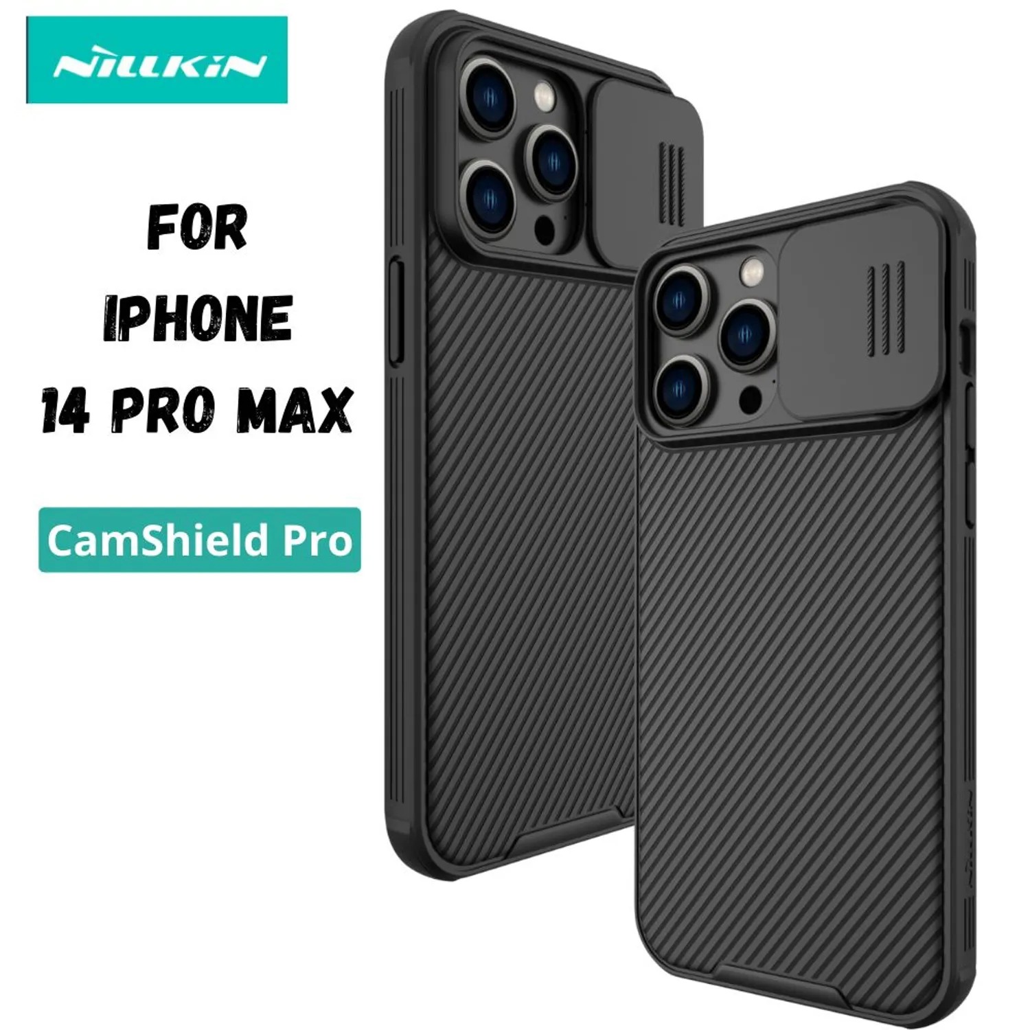 CASE NILLKIN CAMSHIELD BLACK - IPHONE 14 PRO MAX - 1