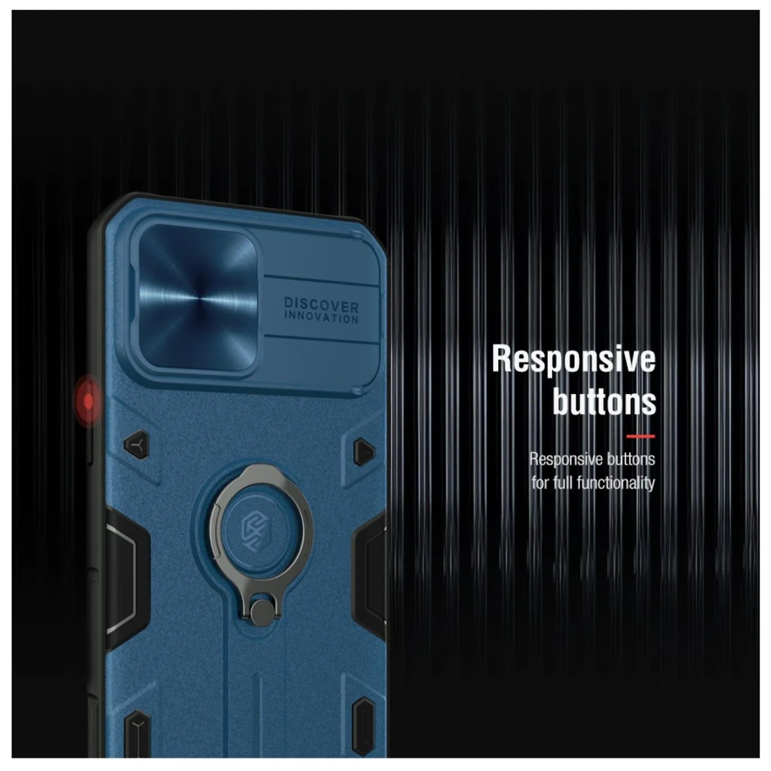 CASE NILLKIN ARMOR BLUE - IPHONE 13 PRO - 4