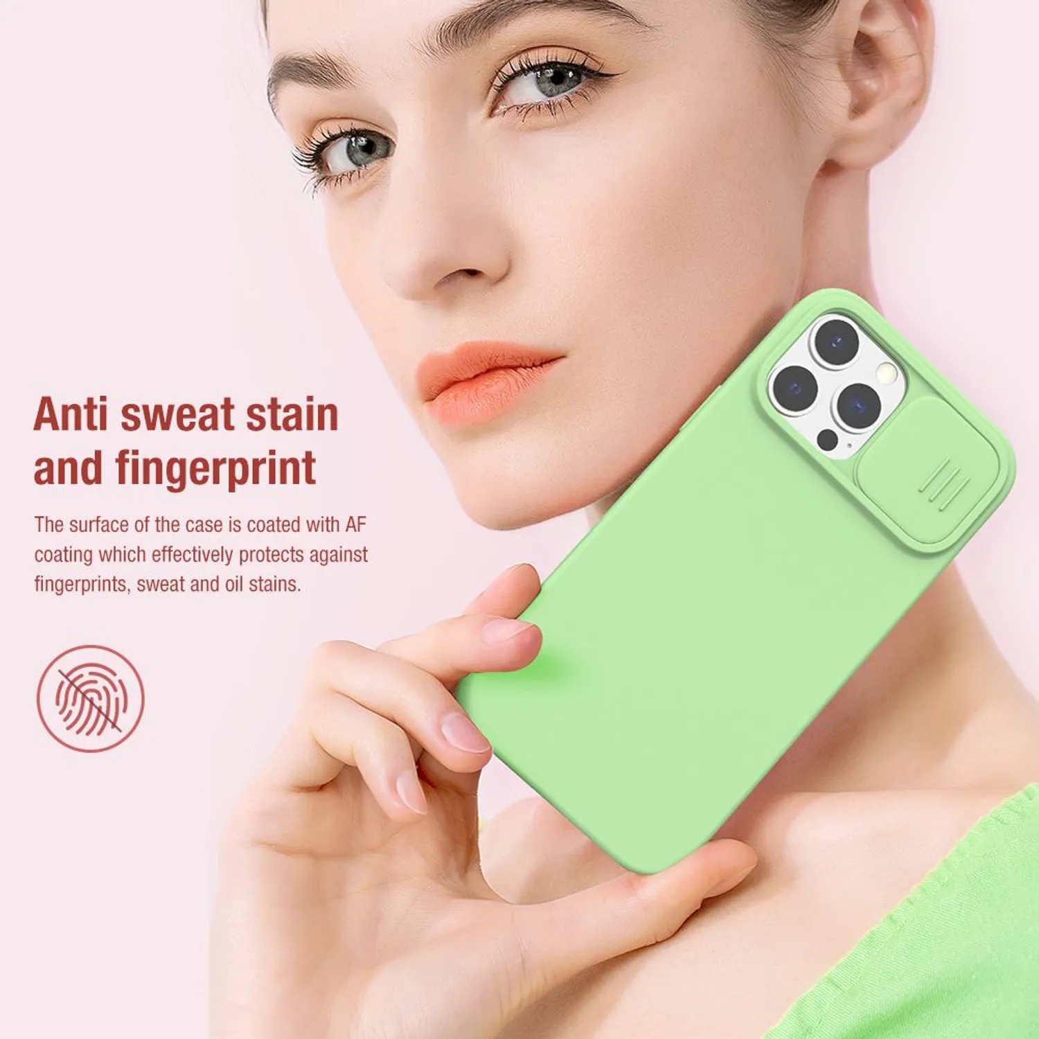 Case Nillkin Silicone Green - iPhone 13 Pro Max (MagSafe) - 2