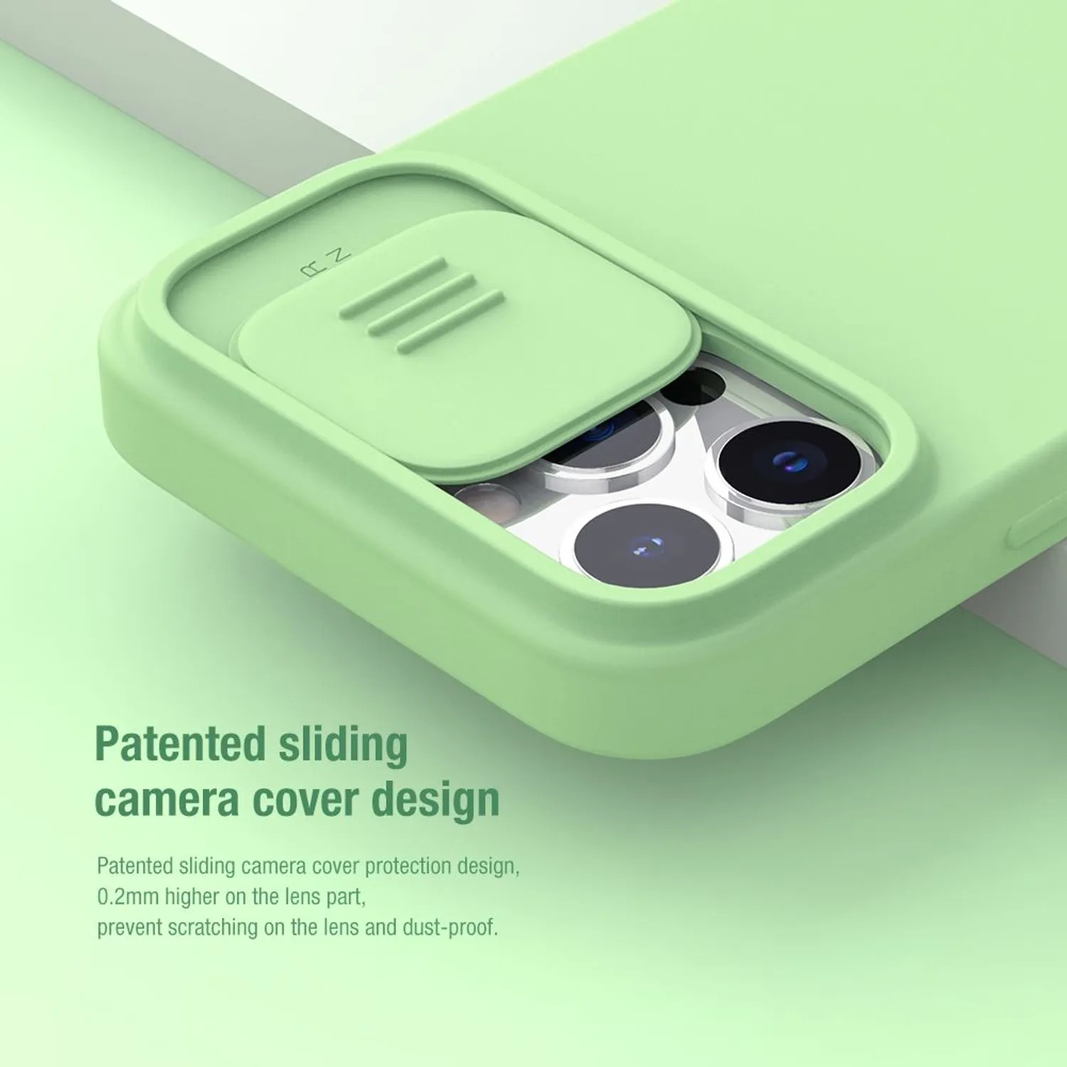 Case Nillkin Silicone Green - iPhone 13 Pro Max (MagSafe) - 6