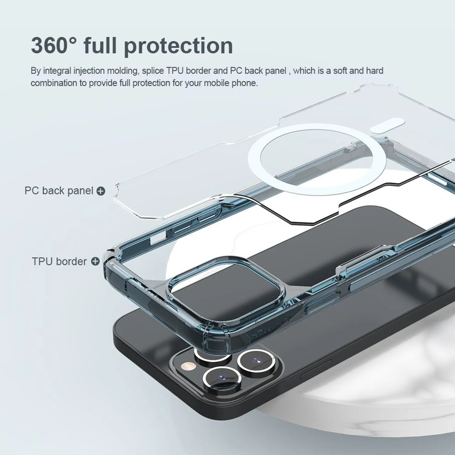 CASE NILLKIN NATURE BLUE - IPHONE 14 PRO MAX (MAGSAFE) - 3