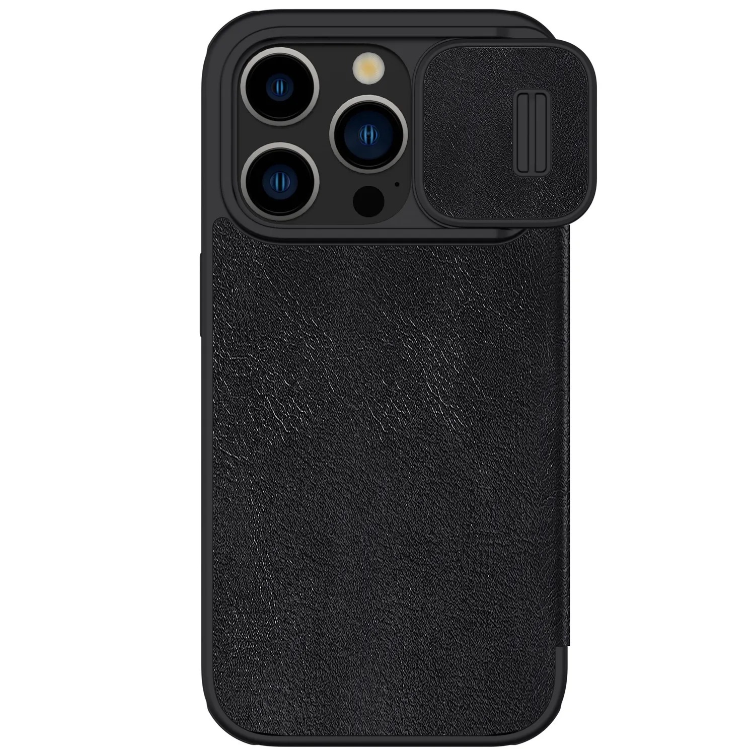 CASE NILLKIN QIN LEATHER BLACK - IPHONE 15 PRO MAX - 2