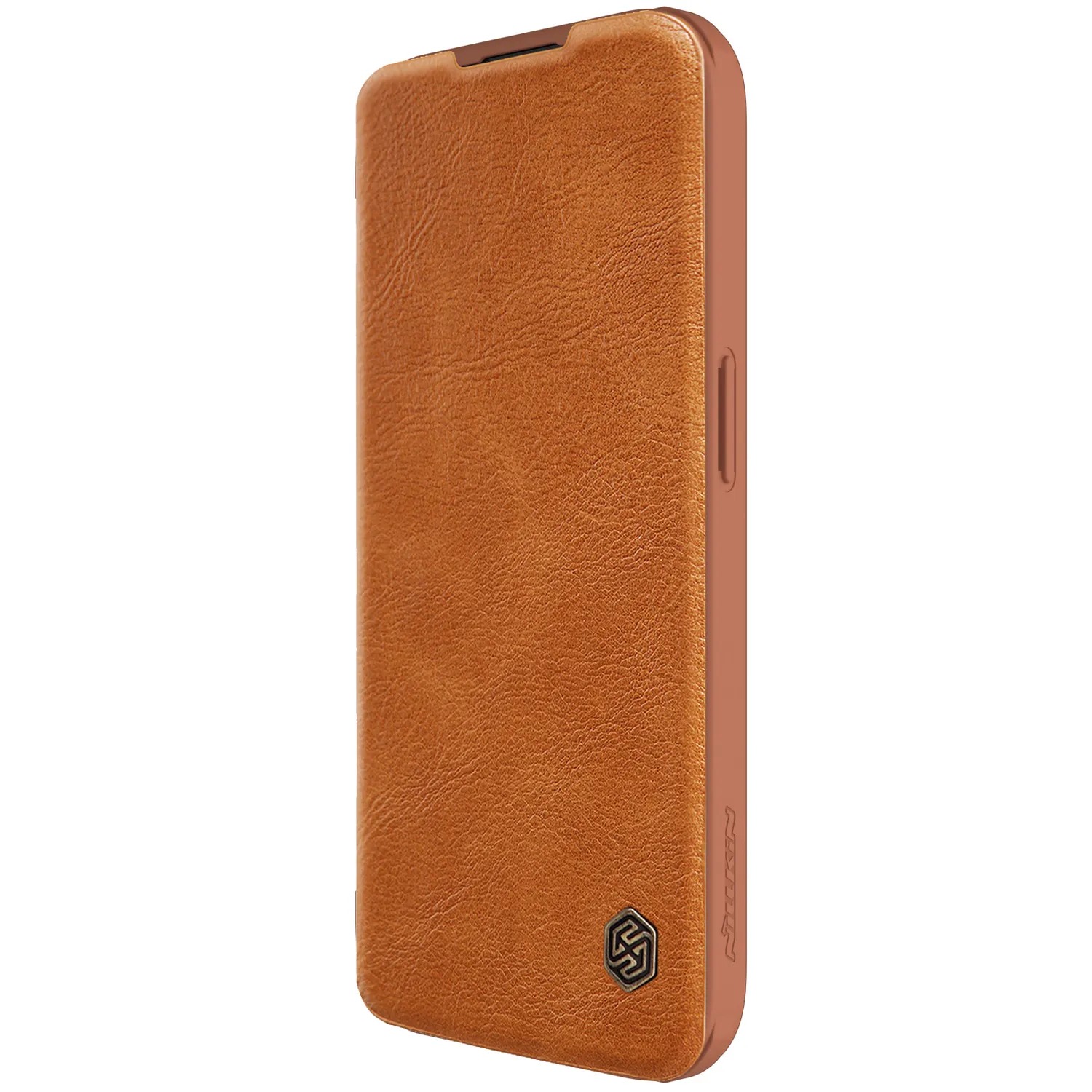 CASE NILLKIN QIN LEATHER BROWN - IPHONE 15 PRO MAX - 7