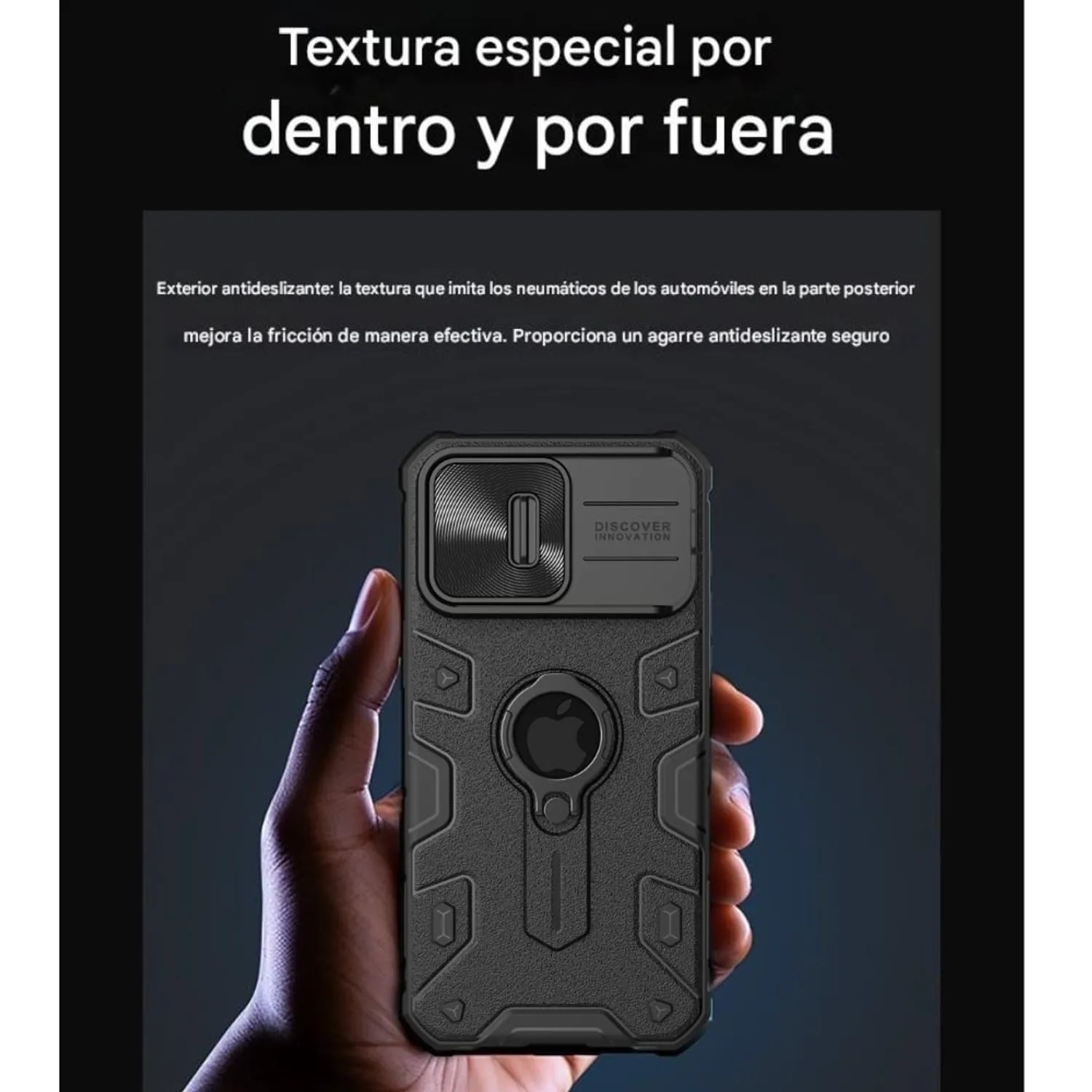 CASE NILLKIN ARMOR BLACK - IPHONE 15 PRO MAX - 2